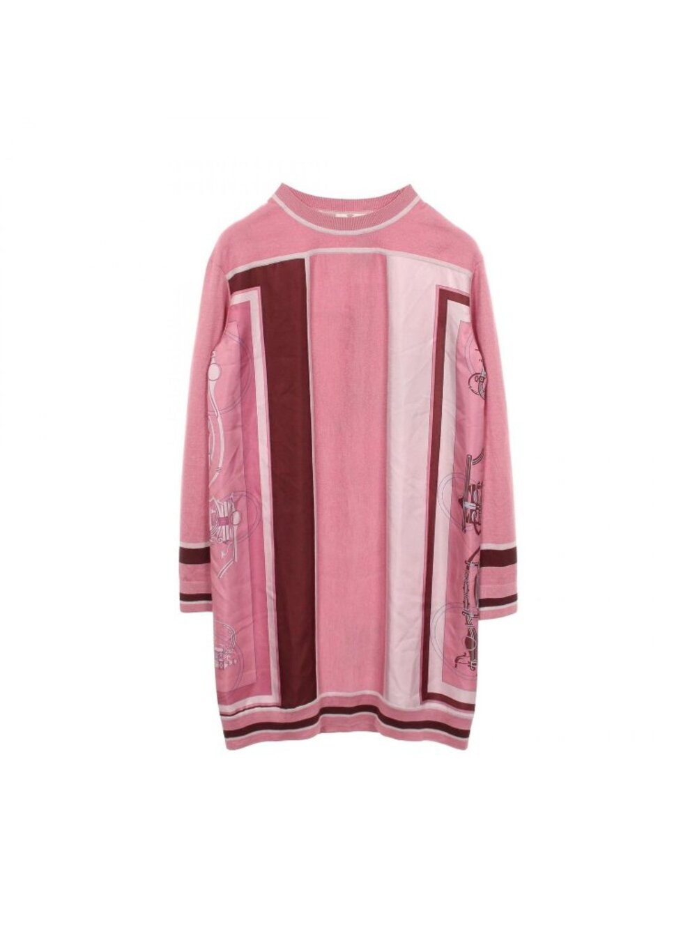 Hermes Dress Exlibris Twill Lane Silk